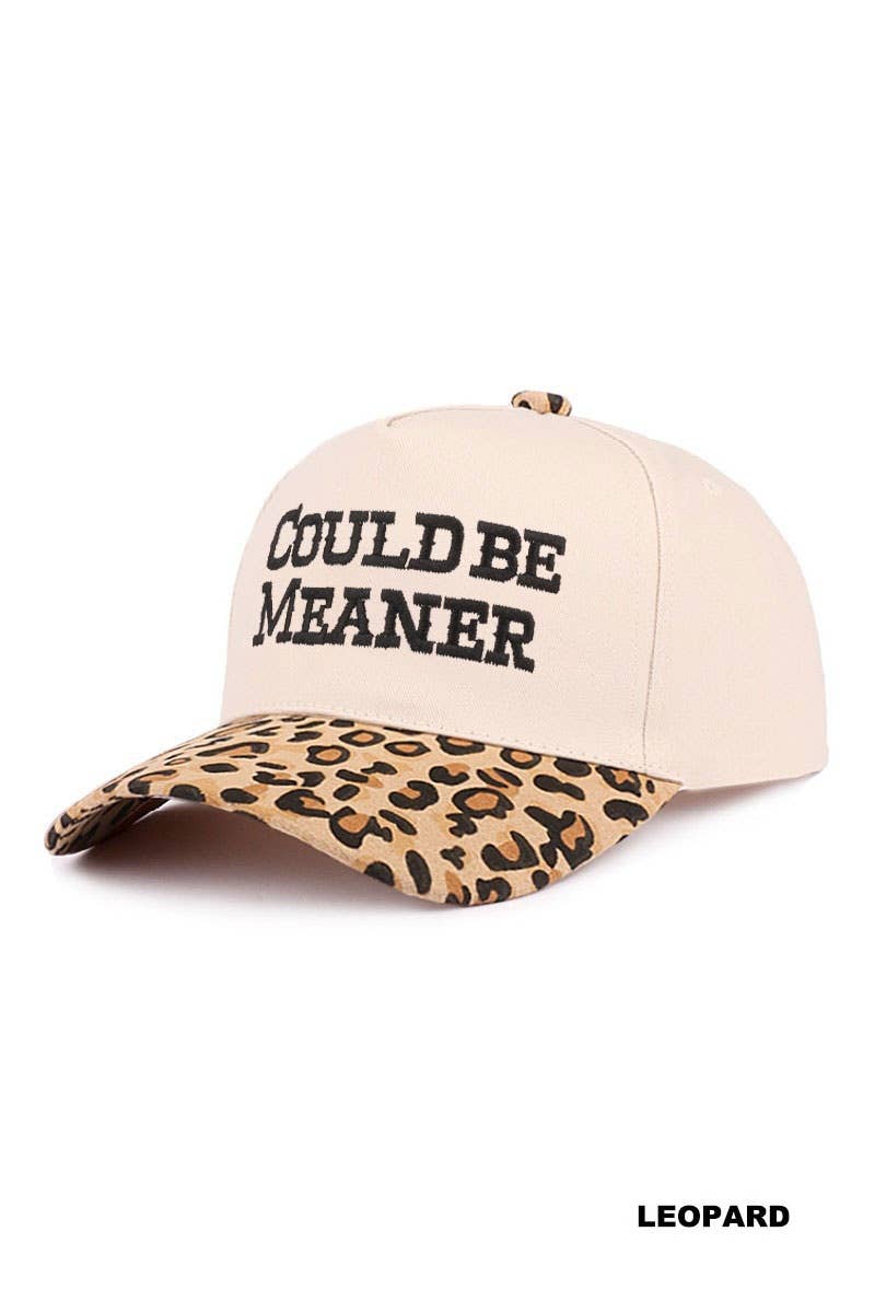 .1208 Could Be Meaner Two Tone Cotton Cap SI-29120: ASH MOCHA-192075 / OS