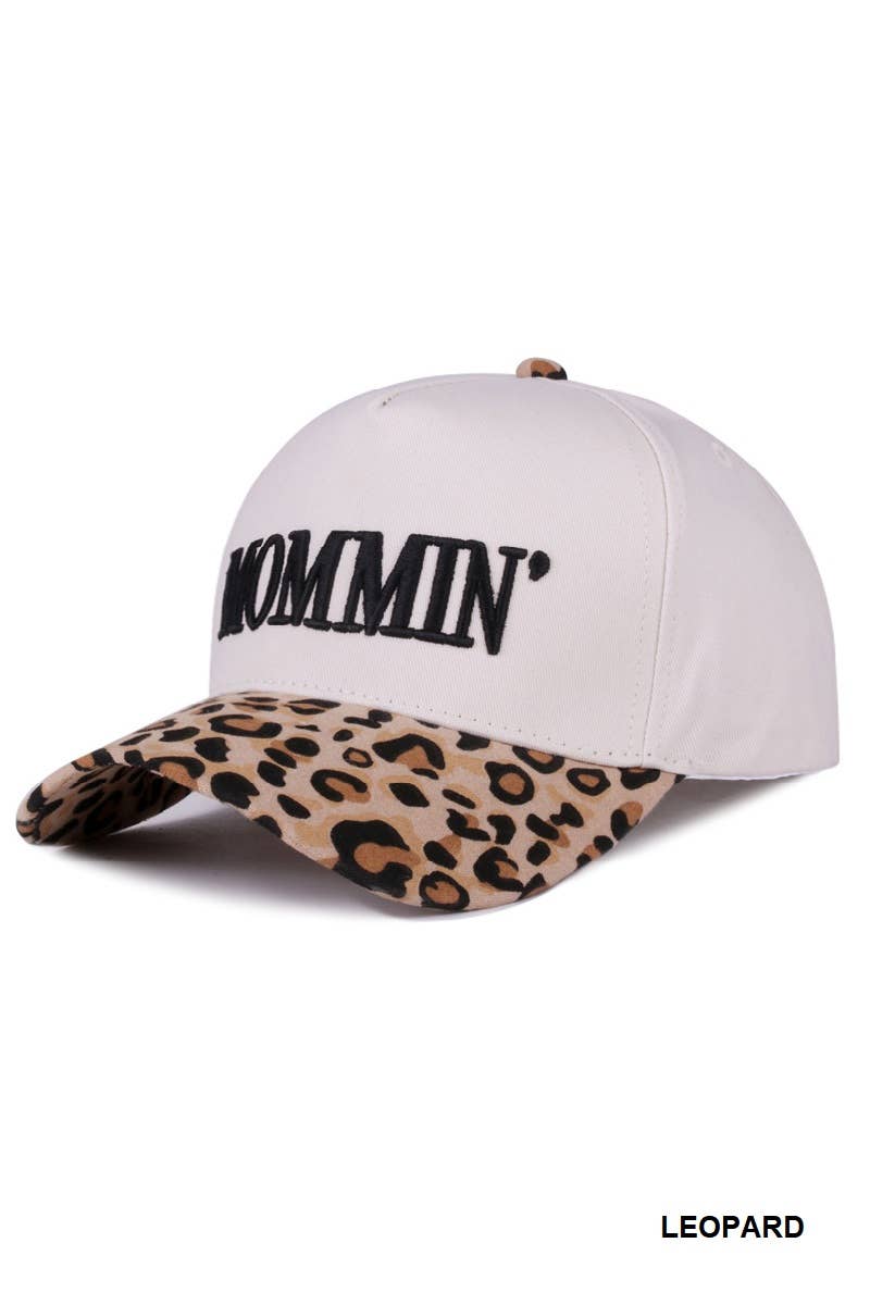 `.0724 Mommin' Two Tone Canvas Cotton Cap SI-28390: DENIM-189440 / OS