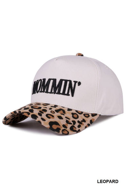 `.0724 Mommin' Two Tone Canvas Cotton Cap SI-28390: DENIM-189440 / OS