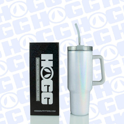 40oz SUBLIMATION CLEAR TRAVELER TUMBLER: OMBRE PINK