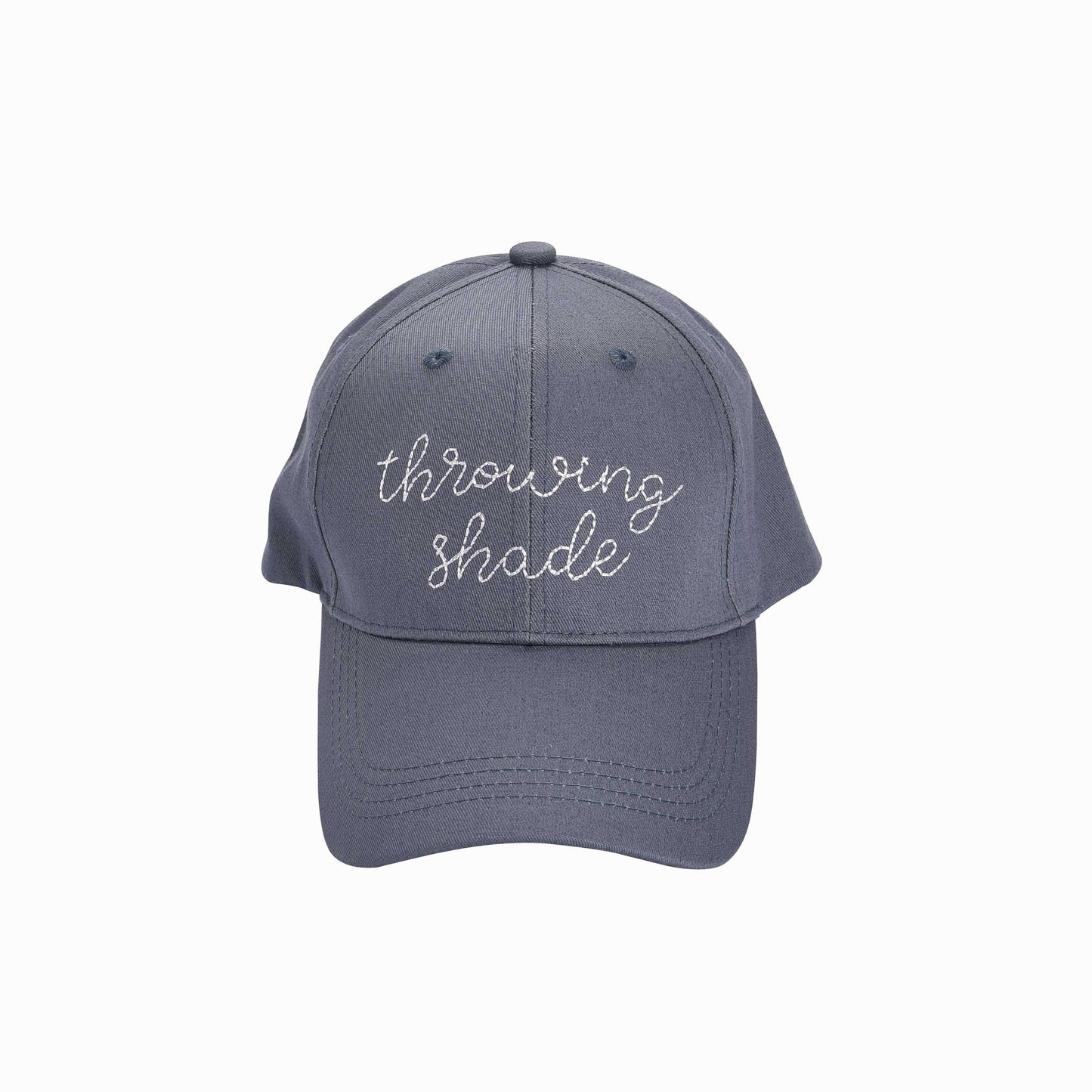 SALE Cotton Gray Throwing Shade Embroidered Hat