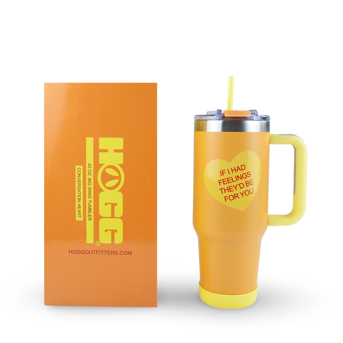 40oz POWDER COATED BIG SWIG TUMBLER - VALENTINE'S COLLECTION: Conversation Heart