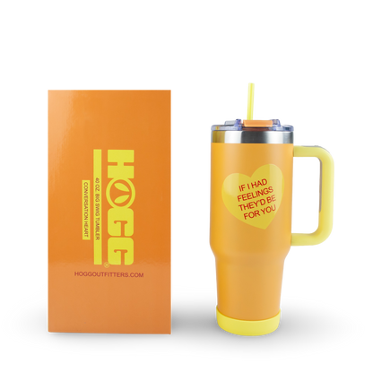 40oz POWDER COATED BIG SWIG TUMBLER - VALENTINE'S COLLECTION: Conversation Heart