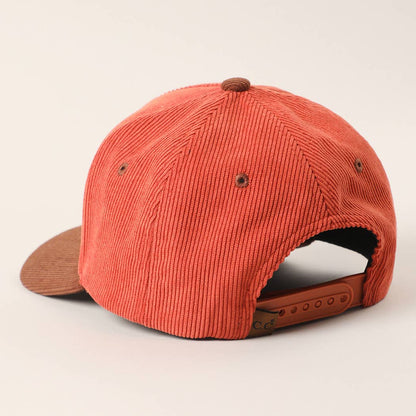 DEAD INSIDE BUT SPOOKY VIBES Two-Tone Corduroy Trucker Hat: BLACK / One Size