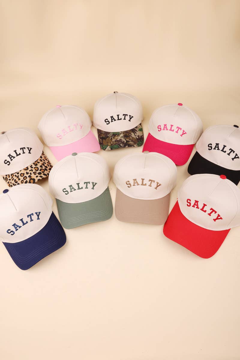 Salty Two-tone Canvas Cotton Cap: CAMO / 1 (ONE SIZE)