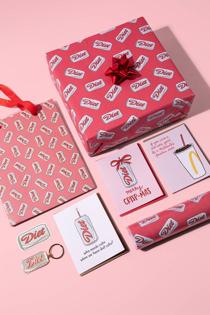 Diet Soda Can Wrapping Paper Roll