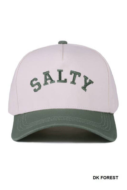 Salty Two-tone Canvas Cotton Cap: CAMO / 1 (ONE SIZE)