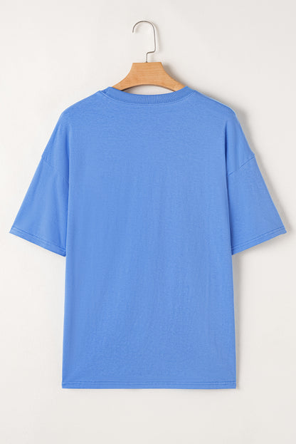 Sky Blue Rodeo Letter Graphic Tee