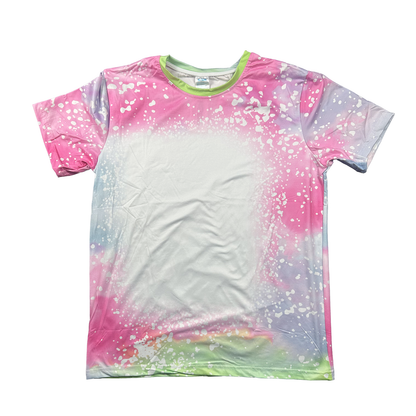 SUBLIMATION T-SHIRTS - BLEACHED: Tie Dye / Medium