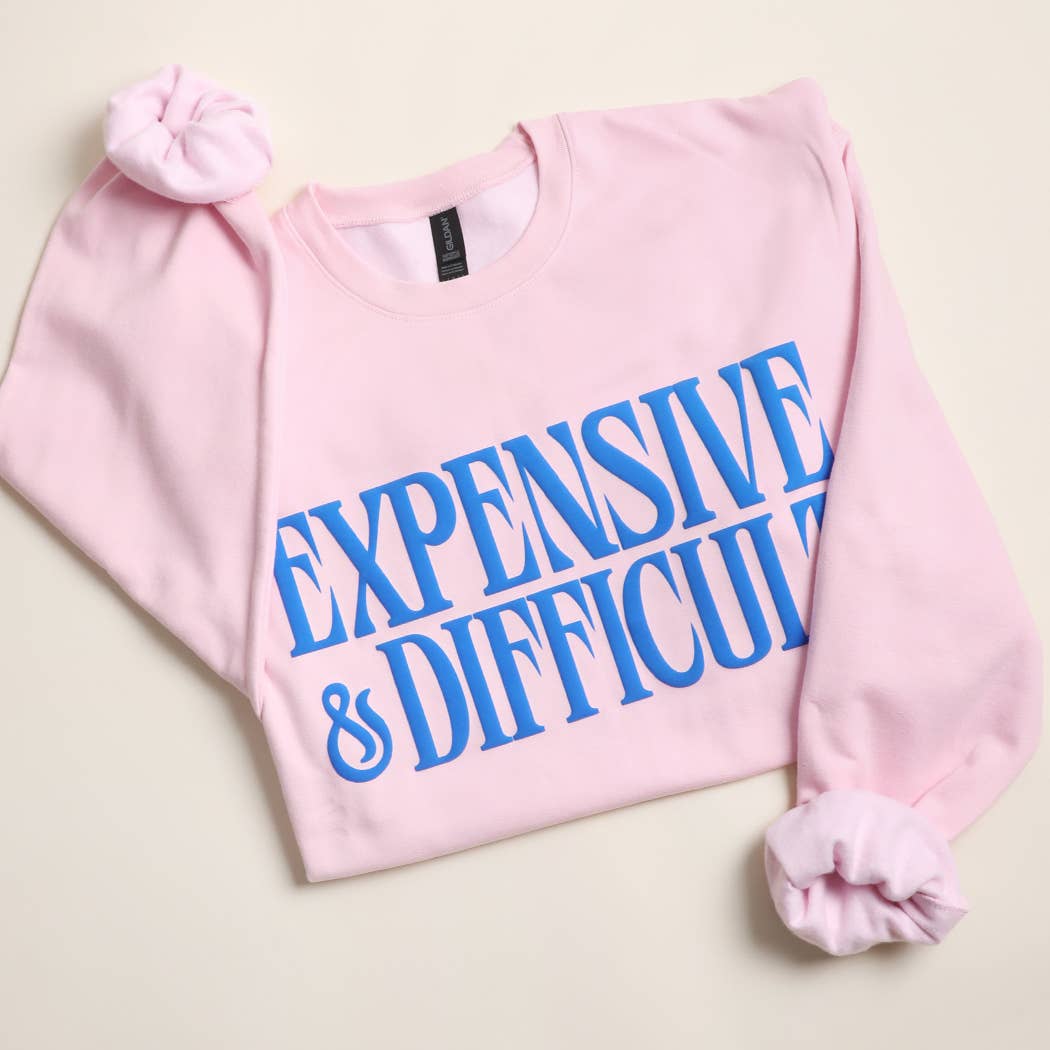 EXPENSIVE & DIFFICULT PUFF MIDWEIGHT Sweatshirt: BROWN SAVANA / XL