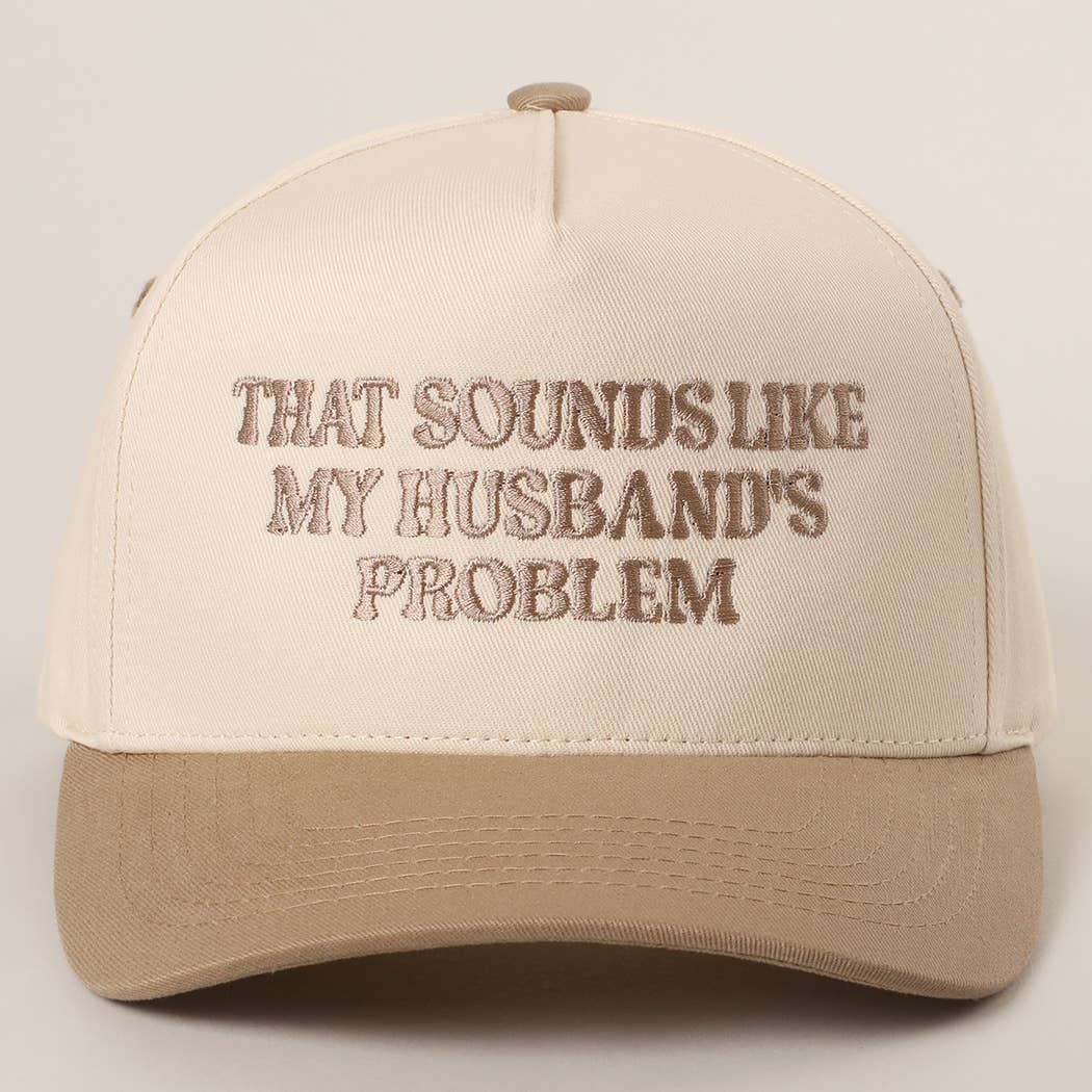 THAT SOUNDS LIKE..Embroidered Two-Tone Trucker Hat: LIGHT PINK / One Size