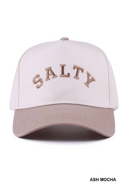 Salty Two-tone Canvas Cotton Cap: CAMO / 1 (ONE SIZE)
