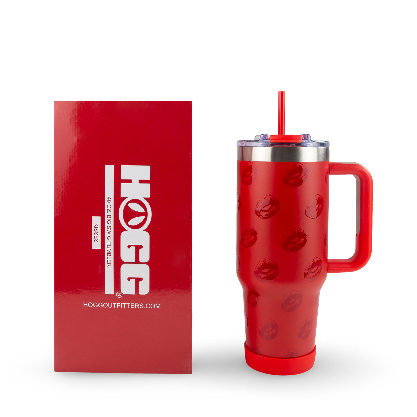 40oz POWDER COATED BIG SWIG TUMBLER - VALENTINE'S COLLECTION: XOXO