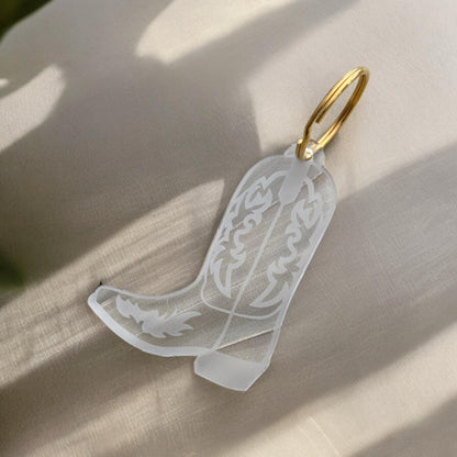 Bulk Order of 100 Cowboy Boot Keychains: Gold