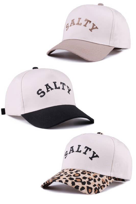 Salty Two-tone Canvas Cotton Cap: CAMO / 1 (ONE SIZE)