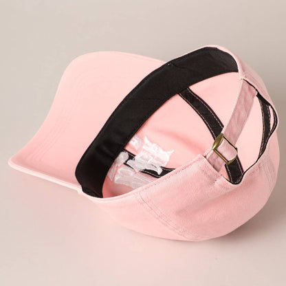 Embroidered Letters In My Lover Era Baseball Cap: Pink / ONE SIZE