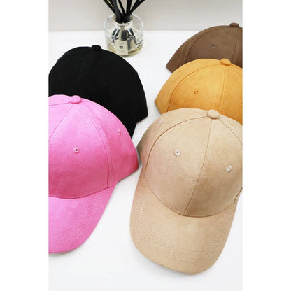 Everyday Suede Baseball Caps: LIGHT PINK / ONE