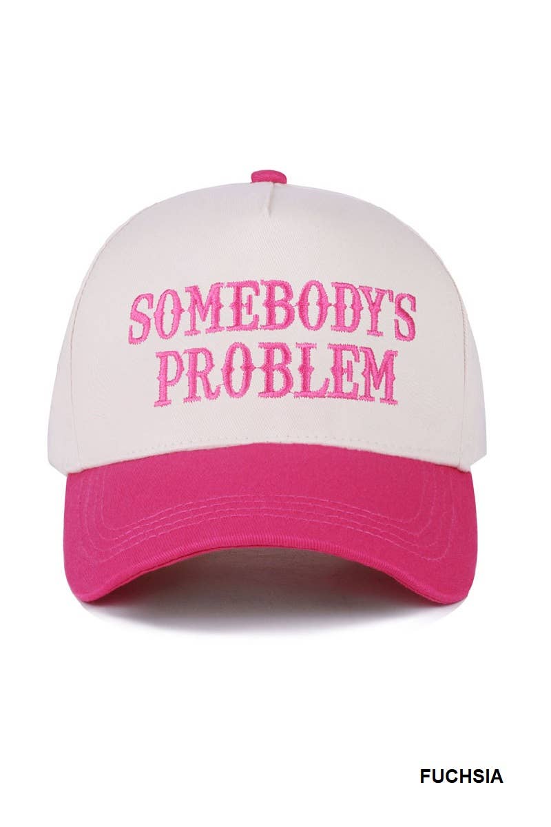 `.0731 Somebody's Problem Two Tone Canvas Cotton Cap SI-28471: ASH MOCHA-186973 / OS