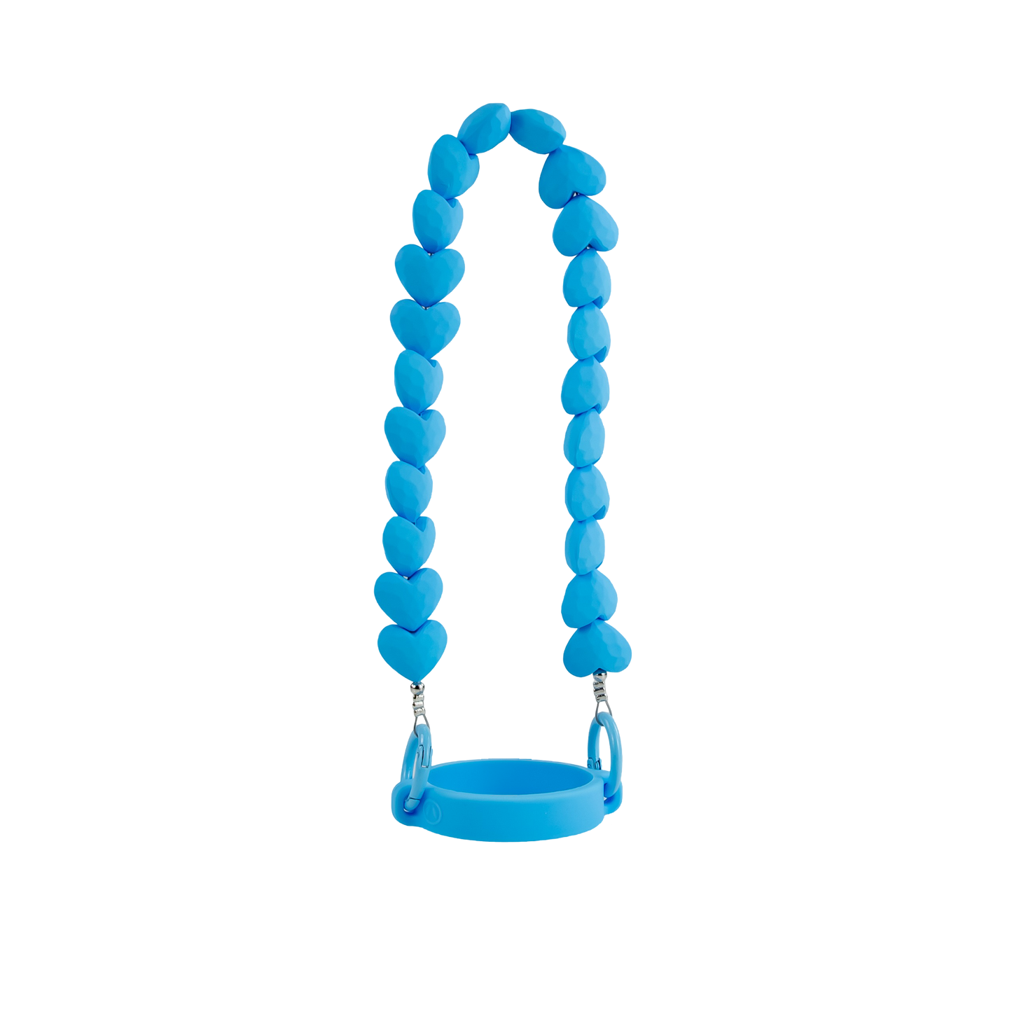 SILICONE PORTABLE ROPE HANDLE - FITS 3oz - 40oz TUMBLERS: Multi Hearts - 3 Pack