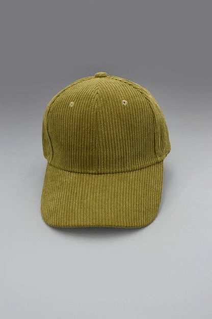 PLAIN CORDUROY BASEBALL CAP | 40CP016: BLUE