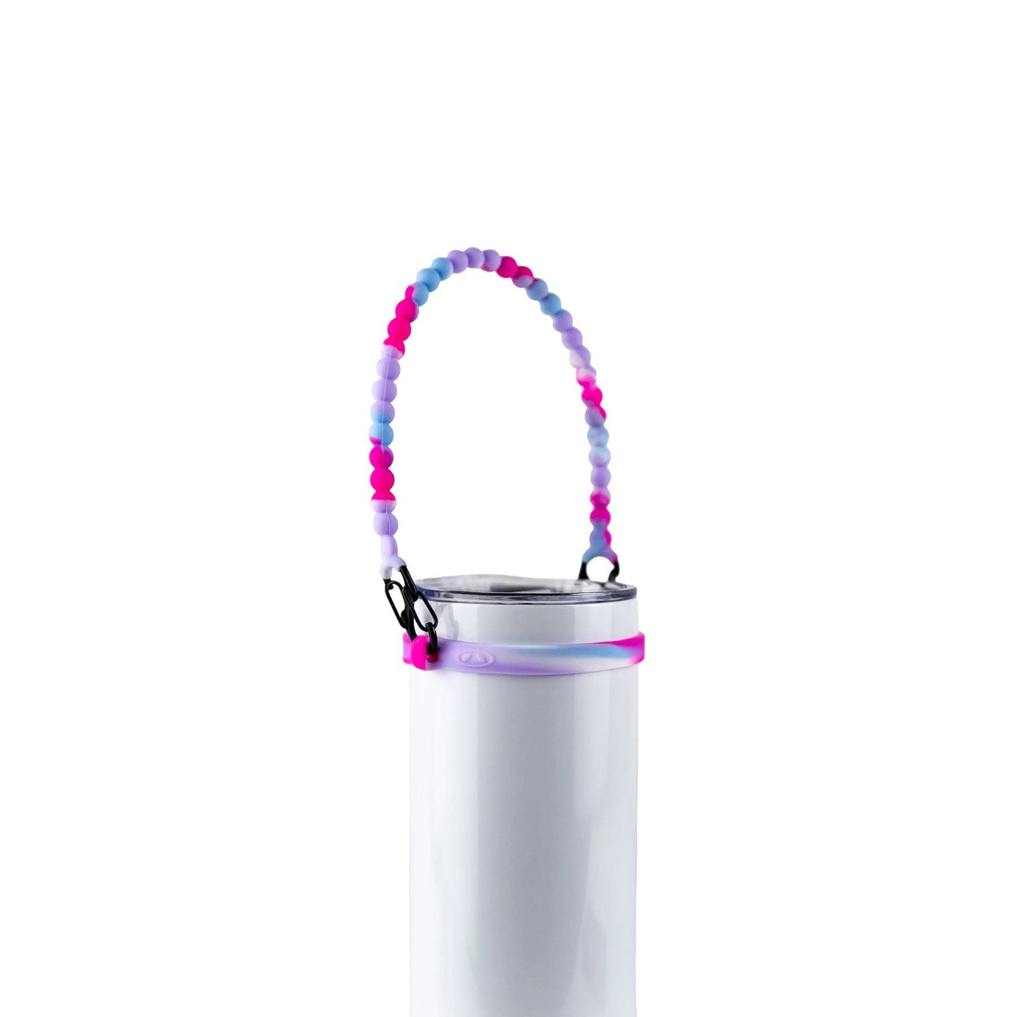 SILICONE PORTABLE ROPE HANDLE - FITS 3oz - 40oz TUMBLERS: Multi Hearts - 3 Pack