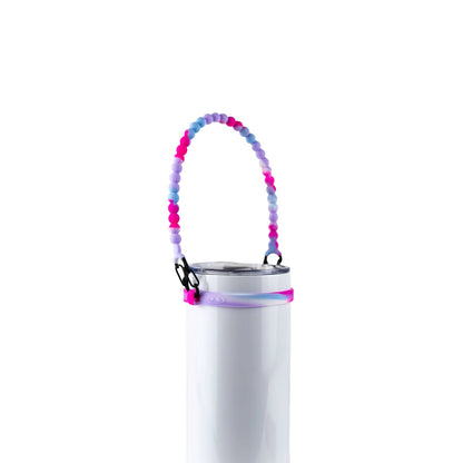 SILICONE PORTABLE ROPE HANDLE - FITS 3oz - 40oz TUMBLERS: Multi Hearts - 3 Pack