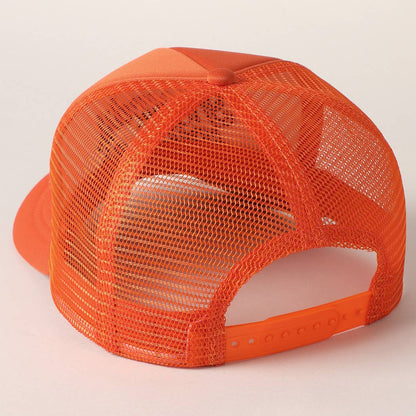 Howdy Witches Embroidered Mesh Back Trucker Hat : BLACK-ORANGE / ONE SIZE