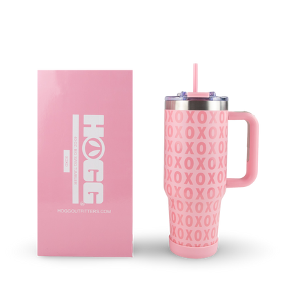 40oz POWDER COATED BIG SWIG TUMBLER - VALENTINE'S COLLECTION: XOXO