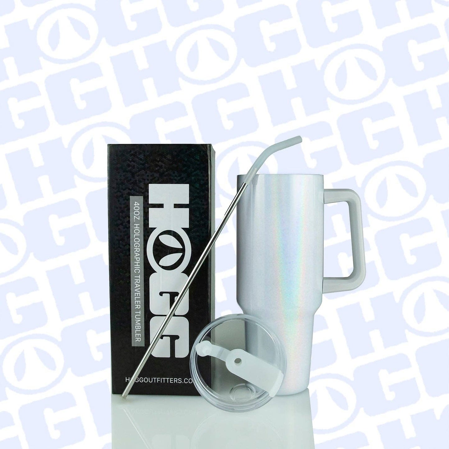 40oz SUBLIMATION CLEAR TRAVELER TUMBLER: OMBRE MINT