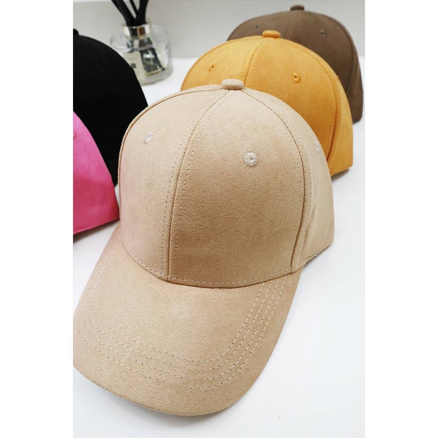 Everyday Suede Baseball Caps: LIGHT PINK / ONE