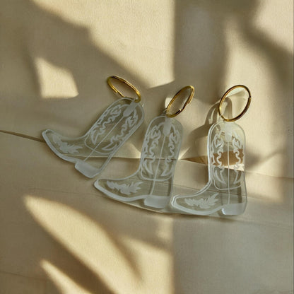 Bulk Order of 100 Cowboy Boot Keychains: Gold