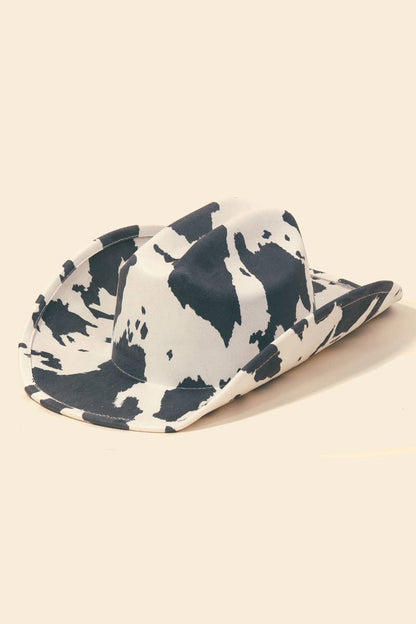 Cow Print Cowboy Hat: BR
