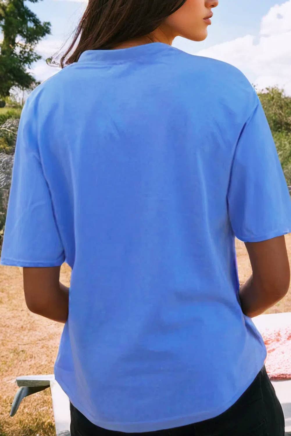 Fashion-W Rodeo Forever Western Graphic Tee: As shown / Missy / M