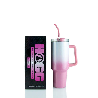 40oz SUBLIMATION CLEAR TRAVELER TUMBLER: OMBRE MINT
