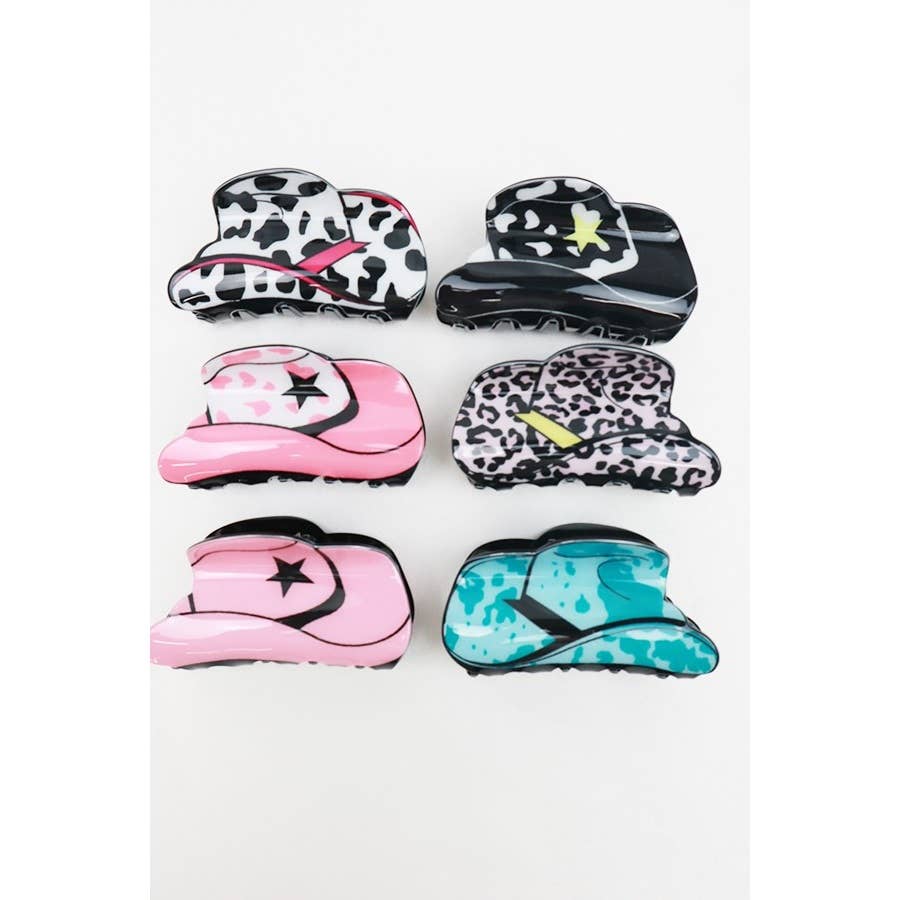 Cowgirl Hair Clip: MIX COLOR / ONE(12)