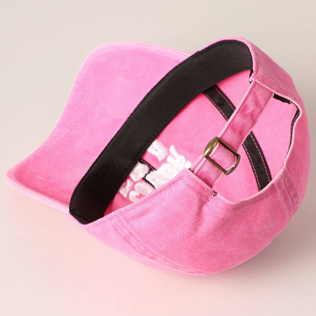 Embroidered Letters In My Lover Era Baseball Cap: Pink / ONE SIZE
