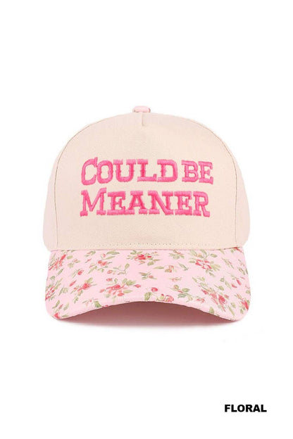 .1208 Could Be Meaner Two Tone Cotton Cap SI-29120: ASH MOCHA-192075 / OS