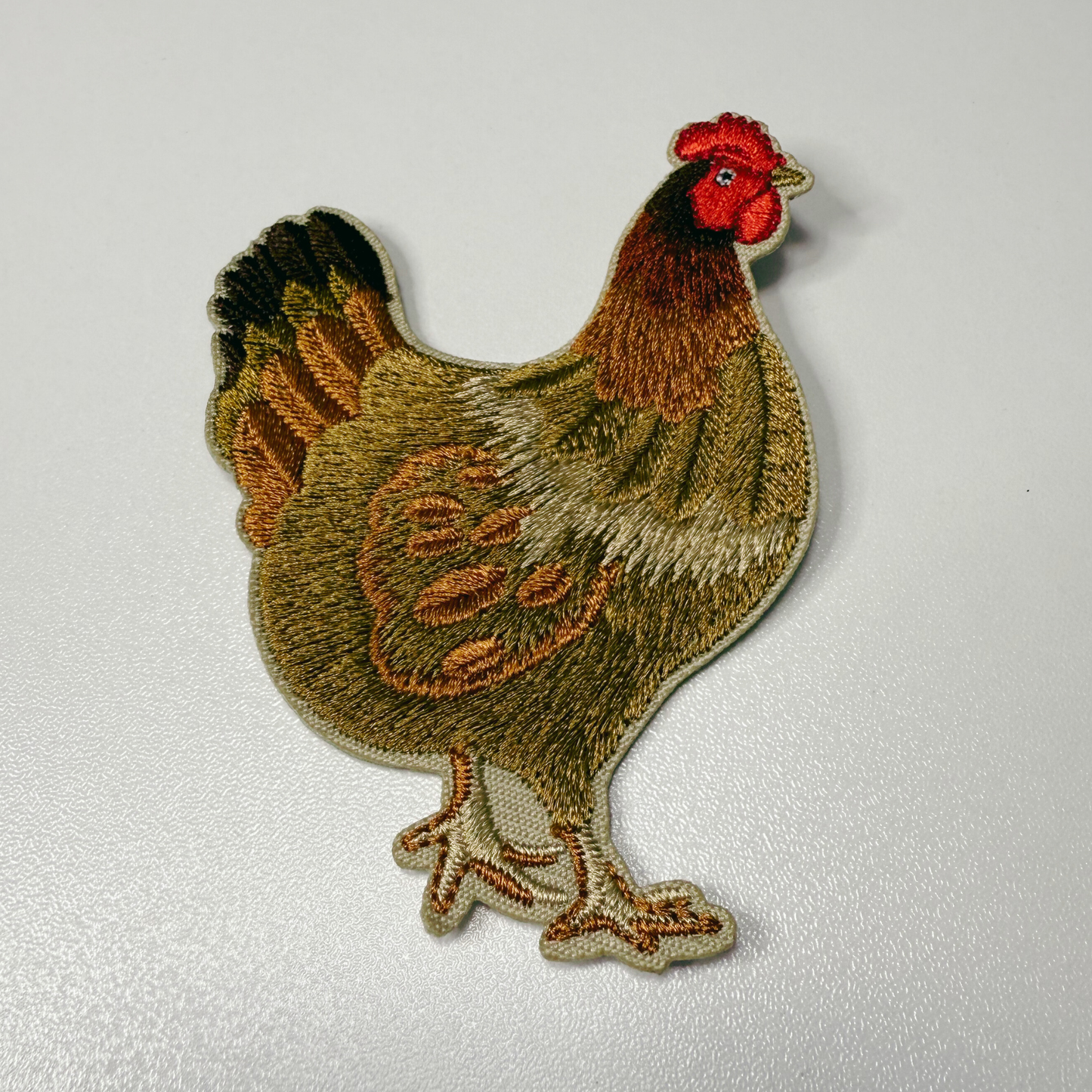 3" Chicken -  Embroidered Hat Patch: Embroidered Patch
