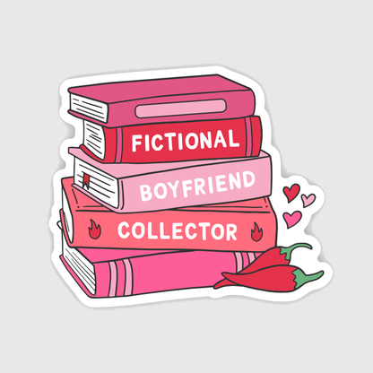 Fictional Boyfriend Collector Spicy Books Sticker