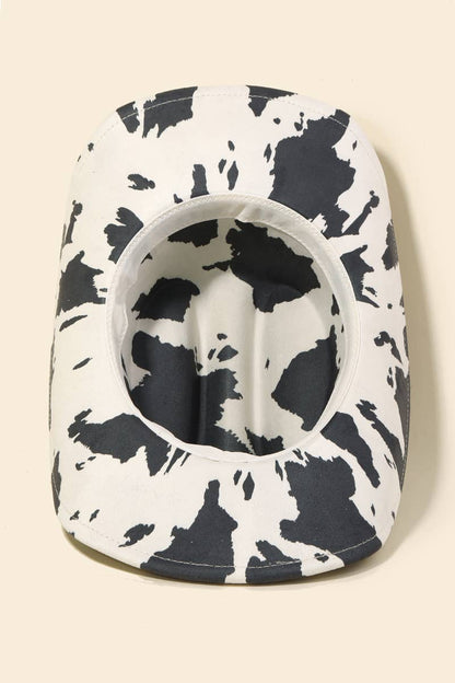 Cow Print Cowboy Hat: BK