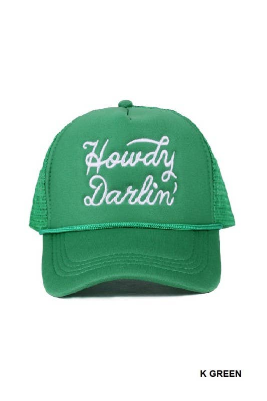 Howdy Darlin Mesh Trucker Cap: ASH MOCHA / 1 (ONE SIZE)
