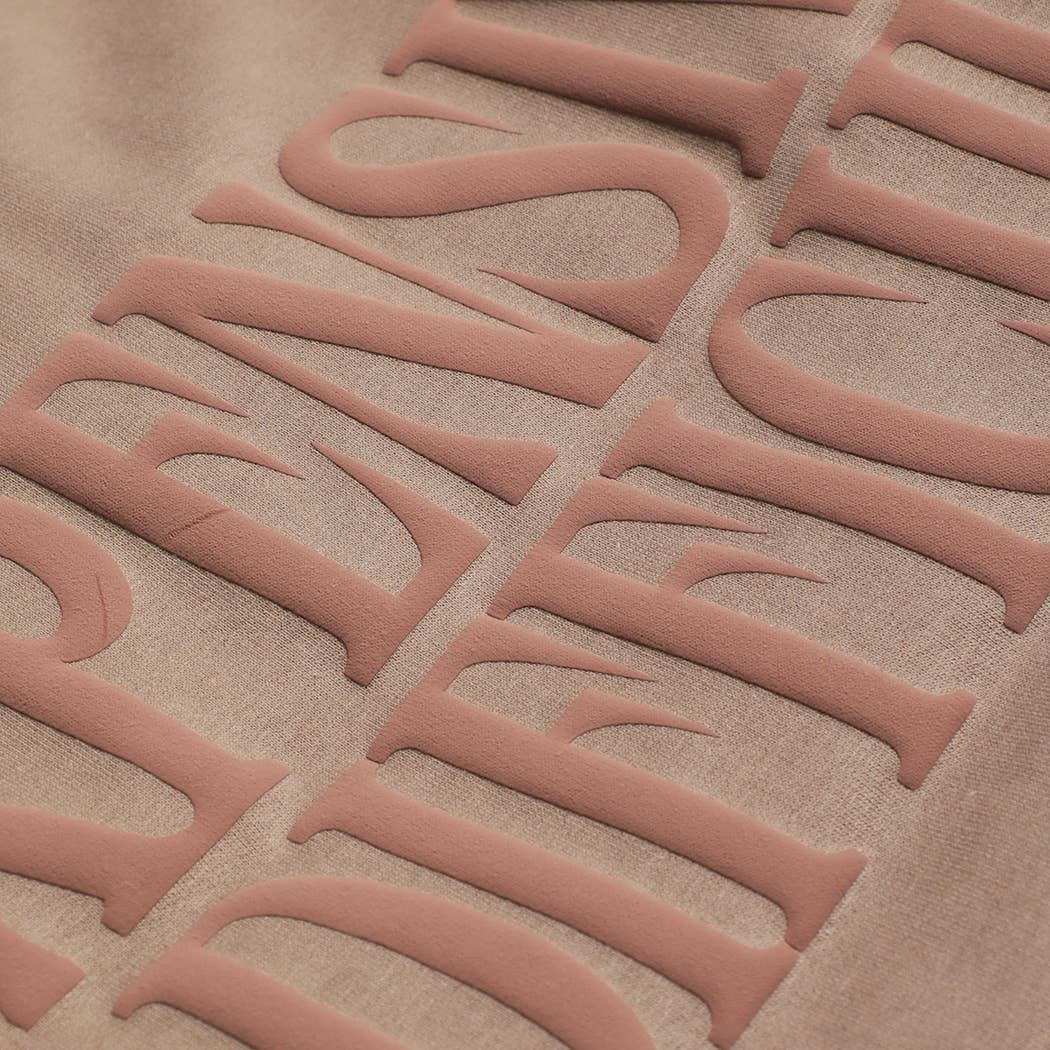 EXPENSIVE & DIFFICULT PUFF MIDWEIGHT Sweatshirt: BROWN SAVANA / M