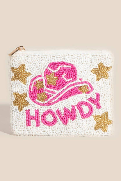 Howdy Cowboy Hat Coin Purse: MULTI