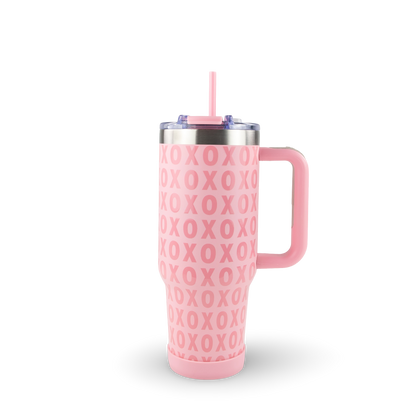 40oz POWDER COATED BIG SWIG TUMBLER - VALENTINE'S COLLECTION: XOXO