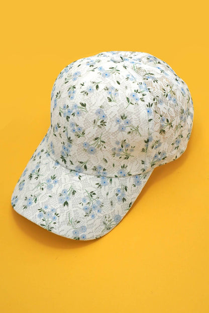 FLORAL CASUAL BASEBALL CAP | 40HW736: Peach