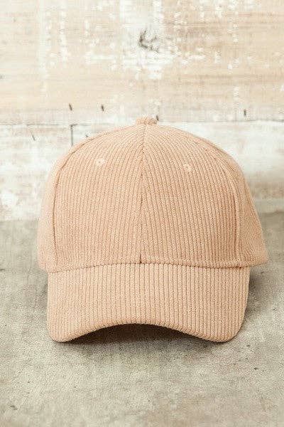 PLAIN CORDUROY BASEBALL CAP | 40CP016: BLUE