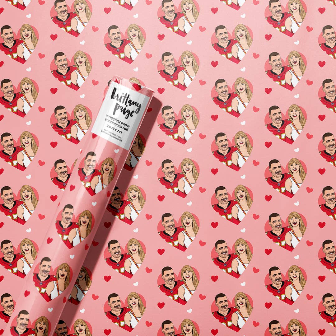 TayTrav Love Valentine's Wrapping Paper Roll