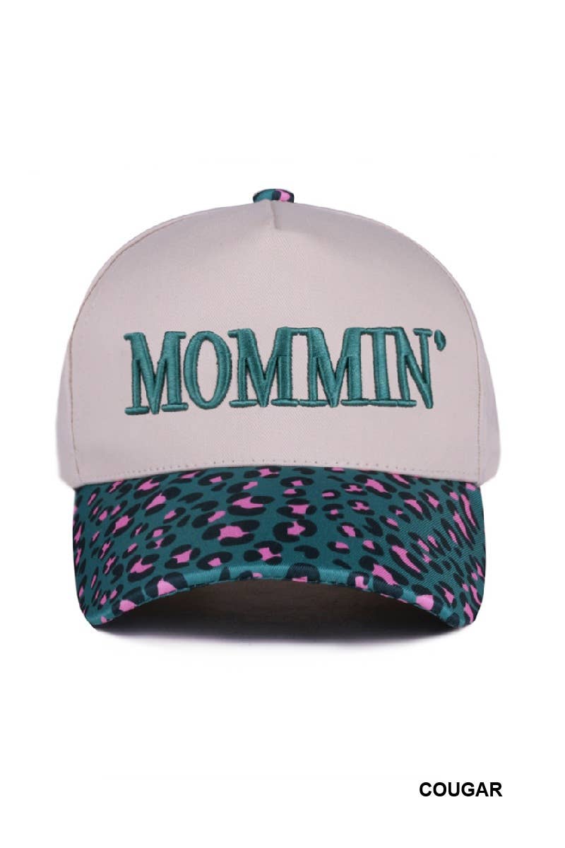 `.0724 Mommin' Two Tone Canvas Cotton Cap SI-28390: DENIM-189440 / OS