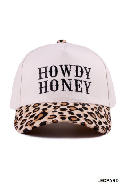 ....0812 Howdy Honey Two Tone Canvas Cotton Cap SI-28119: FUCHSIA-183899 / OS
