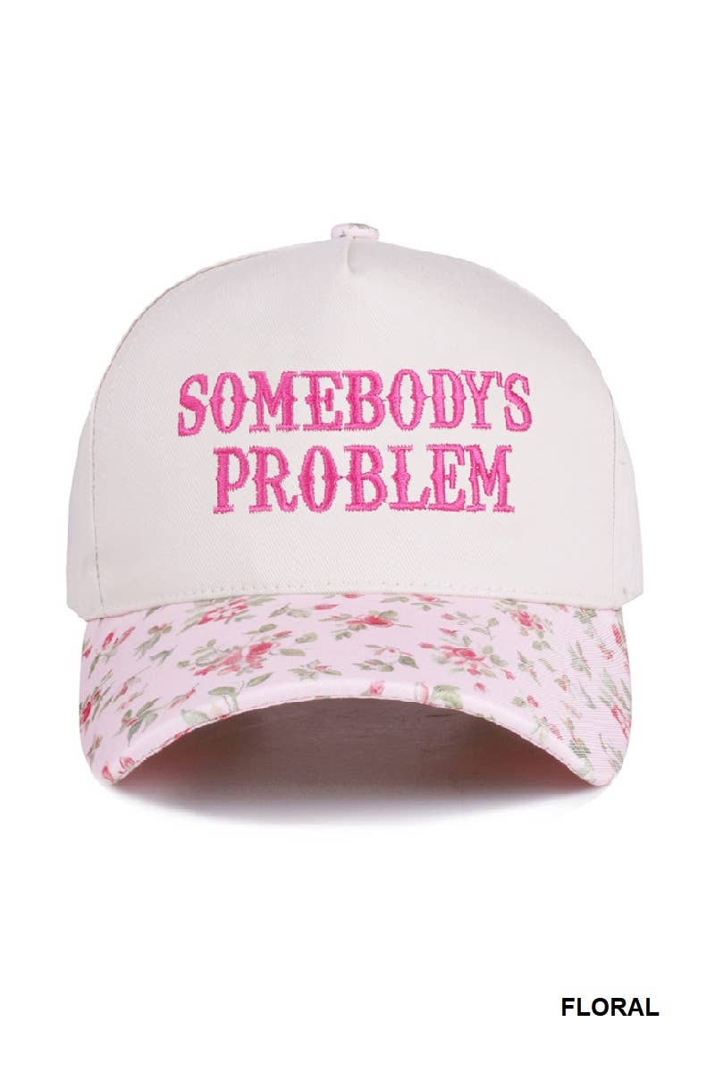 `.0731 Somebody's Problem Two Tone Canvas Cotton Cap SI-28471: ASH MOCHA-186973 / OS